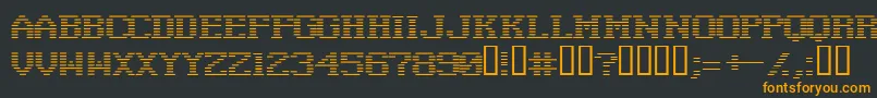 Czcionka Negat ffy – pomarańczowe czcionki na czarnym tle