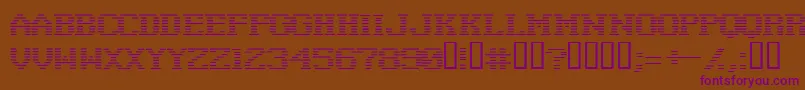 Шрифт Negat ffy – фиолетовые шрифты на коричневом фоне
