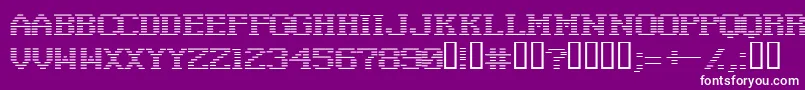 Negat ffy-Schriftart – Weiße Schriften auf violettem Hintergrund
