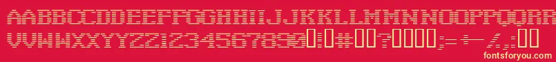 Czcionka Negat ffy – żółte czcionki na czerwonym tle