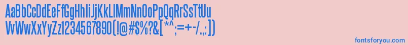 SteelfishrgBold Font – Blue Fonts on Pink Background