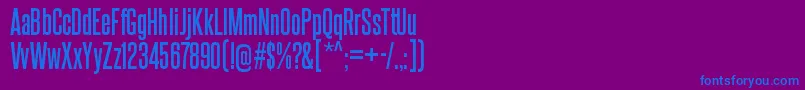 SteelfishrgBold Font – Blue Fonts on Purple Background