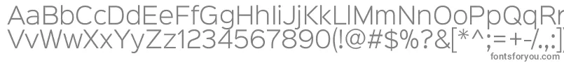 Шрифт Sinkinsans300light – серые шрифты на белом фоне