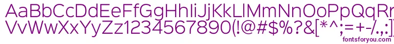 Sinkinsans300light Font – Purple Fonts on White Background