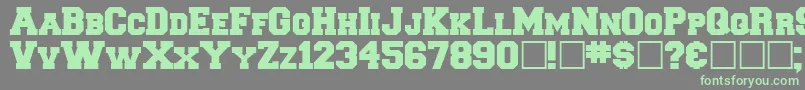 Freshman Font – Green Fonts on Gray Background