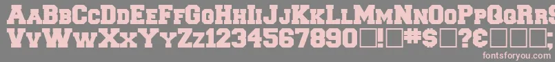 Freshman Font – Pink Fonts on Gray Background