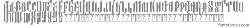 フォントVtksClassicalHit – 白い背景に灰色の文字