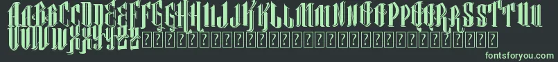 VtksClassicalHit Font – Green Fonts on Black Background