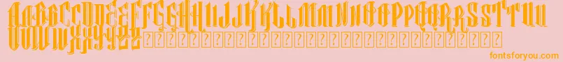 VtksClassicalHit Font – Orange Fonts on Pink Background