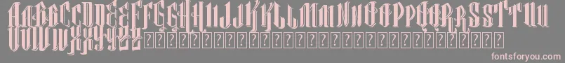 VtksClassicalHit Font – Pink Fonts on Gray Background