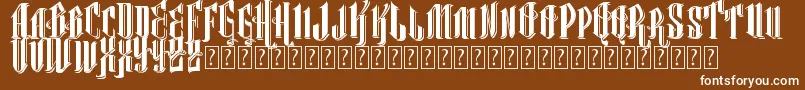 VtksClassicalHit Font – White Fonts on Brown Background