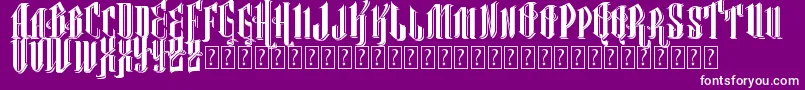 VtksClassicalHit Font – White Fonts on Purple Background