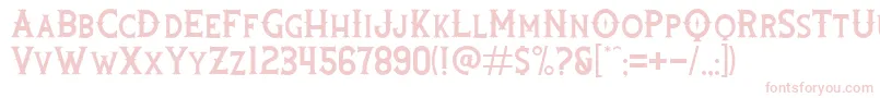 Czcionka Rooters – różowe czcionki na białym tle