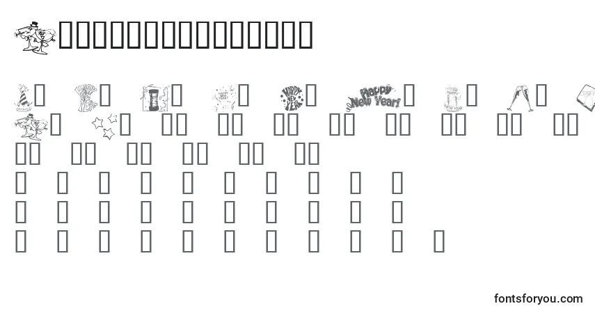 Шрифт KrWelcome2002Pt1 – алфавит, цифры, специальные символы