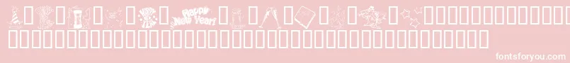 KrWelcome2002Pt1 Font – White Fonts on Pink Background