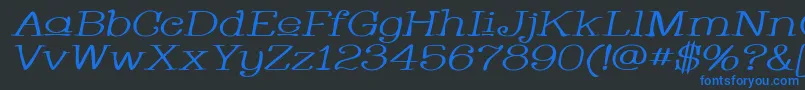 Whacuwi ffy Font – Blue Fonts on Black Background