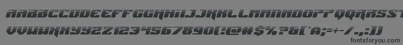 Jumpershalfital Font – Black Fonts on Gray Background