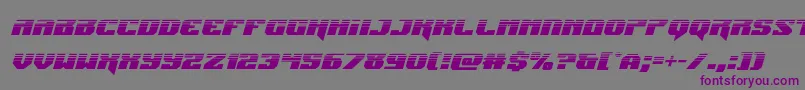 Jumpershalfital Font – Purple Fonts on Gray Background