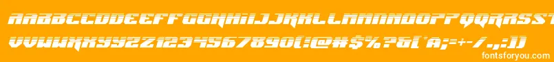 Jumpershalfital Font – White Fonts on Orange Background