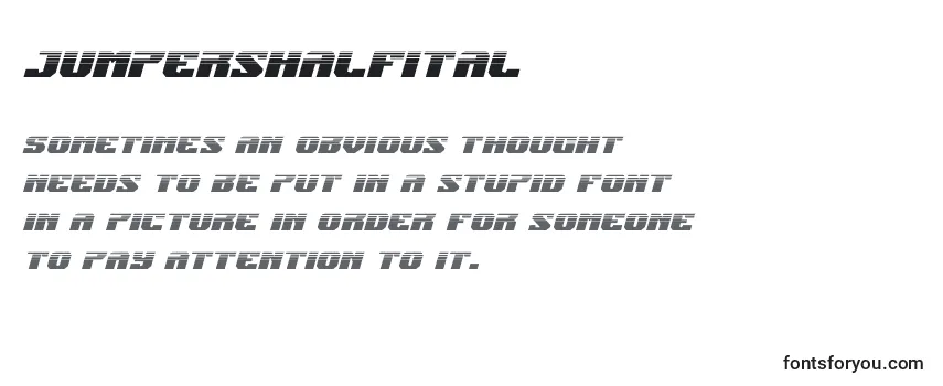 Jumpershalfital Font