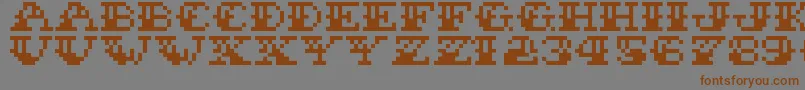 SailorStitch Font – Brown Fonts on Gray Background