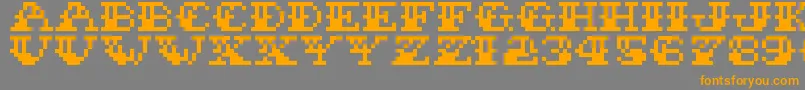 SailorStitch Font – Orange Fonts on Gray Background