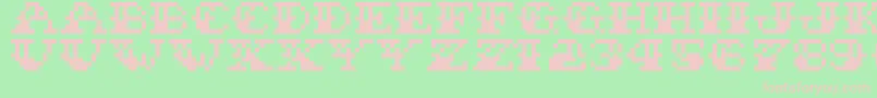 SailorStitch Font – Pink Fonts on Green Background