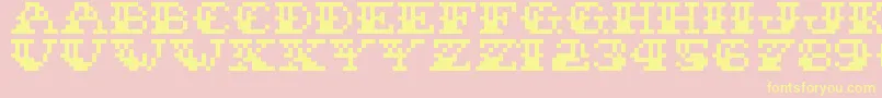SailorStitch Font – Yellow Fonts on Pink Background