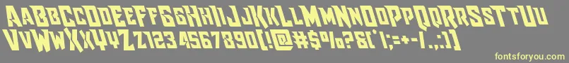 Raidercrusaderleft Font – Yellow Fonts on Gray Background