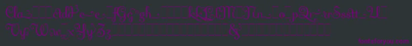 Шрифт FlingAltsLetPlain.1.0 – фиолетовые шрифты на чёрном фоне
