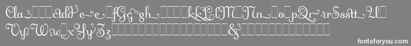 Шрифт FlingAltsLetPlain.1.0 – белые шрифты на сером фоне