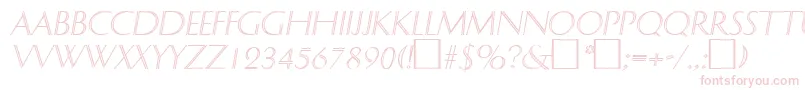 DelphinItalic Font – Pink Fonts on White Background