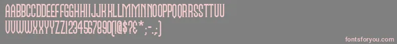 Namesakenf Font – Pink Fonts on Gray Background