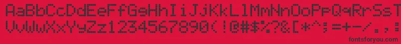 Ericsson Font – Black Fonts on Red Background