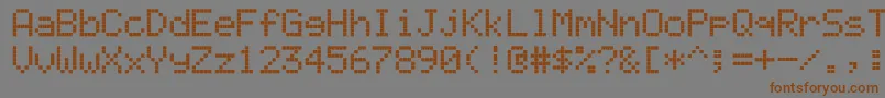 Ericsson Font – Brown Fonts on Gray Background