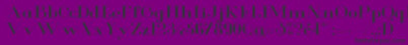 GlamorExtended Font – Black Fonts on Purple Background