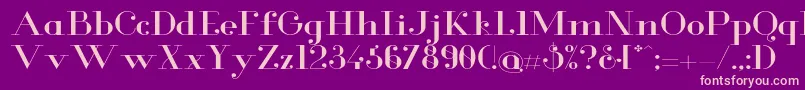 GlamorExtended Font – Pink Fonts on Purple Background