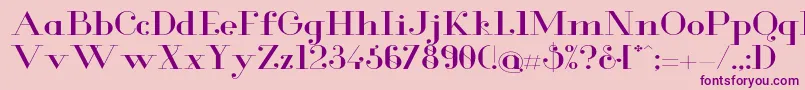 GlamorExtended Font – Purple Fonts on Pink Background