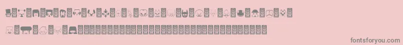 Подробнее о шрифте Bubbledcoxy Шрифт Bubbledcoxy – серые шрифты на розовом фоне