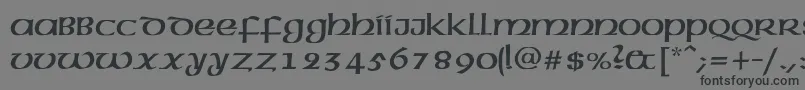 Шрифт Nickel – чёрные шрифты на сером фоне