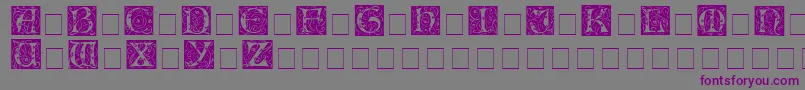 IlluminationessidisplaycapsMedium Font – Purple Fonts on Gray Background