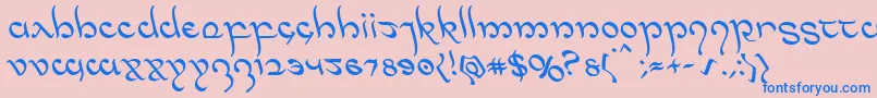 Подробнее о шрифте Halfelvenleft Шрифт Halfelvenleft – синие шрифты на розовом фоне