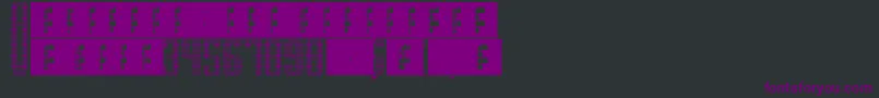 SupergunsGrid Font – Purple Fonts on Black Background