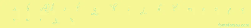Подробнее о шрифте DafodylDemo Шрифт DafodylDemo – зелёные шрифты на жёлтом фоне