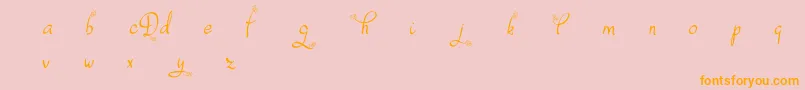 DafodylDemo Font – Orange Fonts on Pink Background