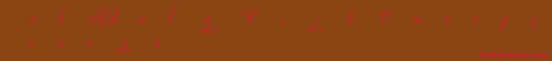DafodylDemo Font – Red Fonts on Brown Background