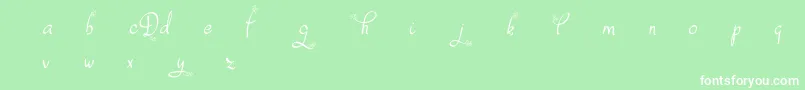 DafodylDemo Font – White Fonts on Green Background