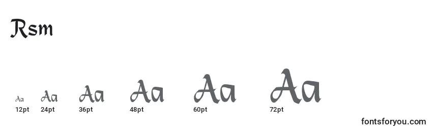 Rsmachumaine Font Sizes