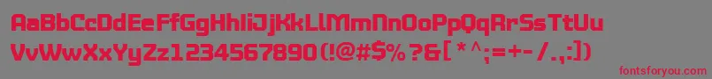 Mtv2c Font – Red Fonts on Gray Background