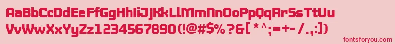 Mtv2c Font – Red Fonts on Pink Background